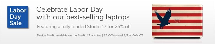 Celebrate Labor Day with our best selling laptops.