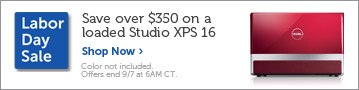 Save over $350 on loaded Studio XPS 16.| Show now.