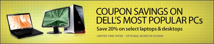 Coupon Savings on Dell's Most Popular PCs | Save 20% on select laptops & desktops