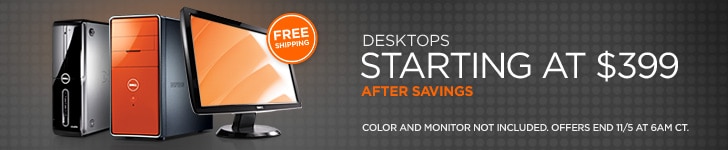 Desktops starting at $399 after savings