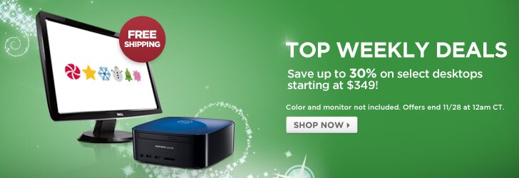 Save upto 30% on Select Desktops starting at $349. | Shop Now