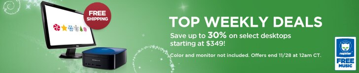 Save upto 30% on Select Desktops starting at $349.