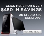 Click here for over $450 in savings on Studio XPS desktops. | Get the Deal