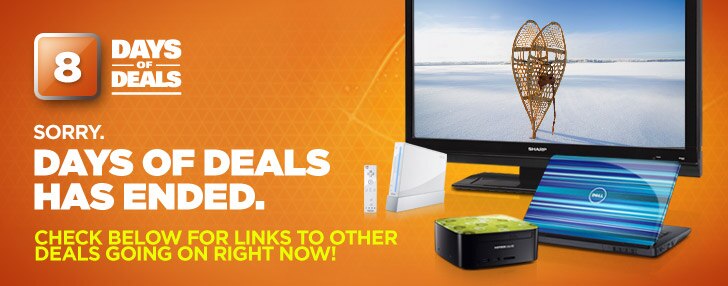 Sorry. Days of Deals has ended. Check below for links to other deals going on right now!