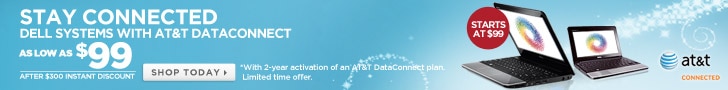Stay connected - Dell systems with AT and T dataconnect as low as $99. | Shop Today. 