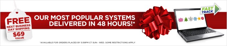 Our most popular systems delivered in 48 hours .