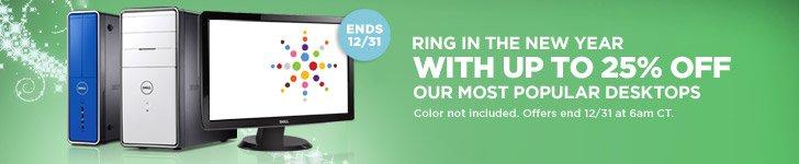 Ring in the new year - With up to 25% off our most popular desktops.