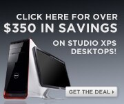 Click here for over $350 in savings on Studio XPS Desktops. | Get the Deal.
