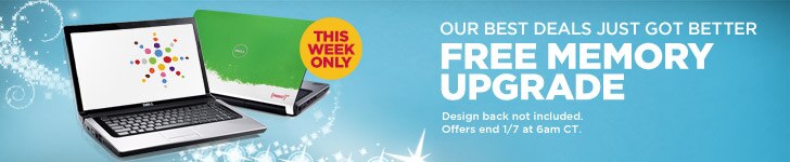 Our best deals just got better. Free Memory upgrade.