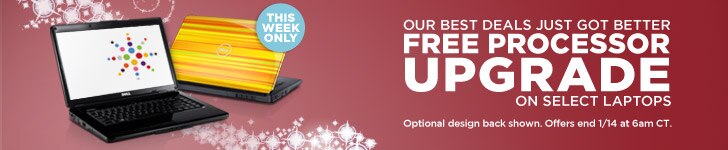 Our best deals just got better free processor upgrade on select laptops. | Shop Today.