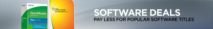 Software Deals - Pay less for popular software titles.