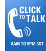 Click to Talk. 8AM to 9PM CST