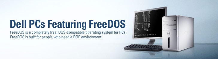 Dell PCs Featuring FreeDOS