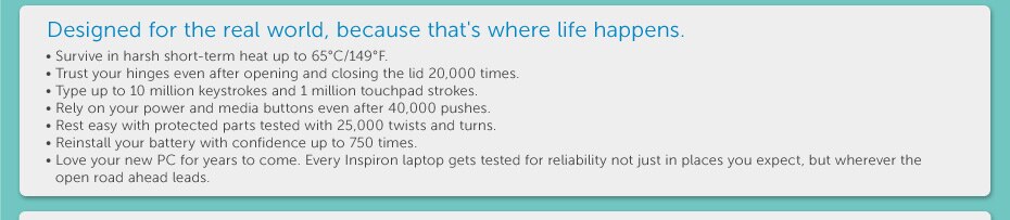 Designed for the real world, because that's where life happens