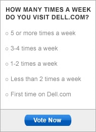 How many times do you visit Dell.com?