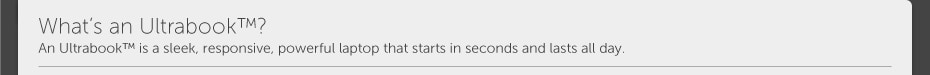 What's an Ultrabook?
