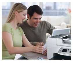 Couple Reviewing Their Photo Prints