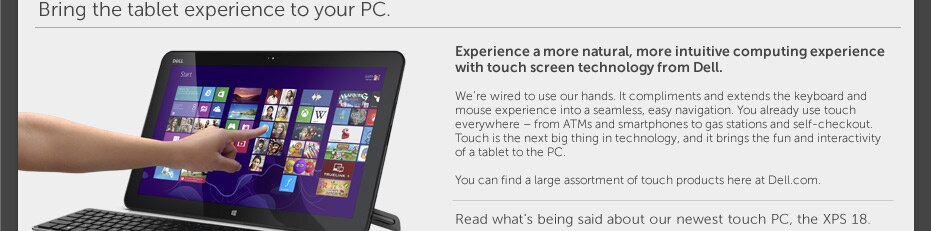 Bring the tablet experience to your PC