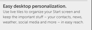 Easy desktop personalization