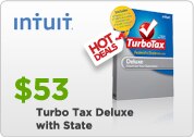 Intuit. Turbo Tax Delux with State $53.