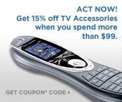 Get 15% off TV Accessories when you spend more than $99 | Get Coupon Code