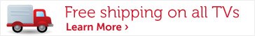 Free shipping on all TV's