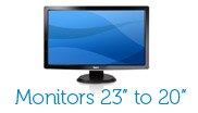 Computer Monitors 23"- 20"