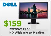 S2209W 21.5-inch HD Widescreen Monitor $159