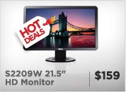 S2209W 21.5-inch HD Widescreen Monitor $159| Hot Deals