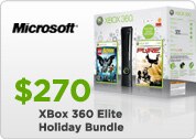 XBox 360 Elite Holiday Bundle $270