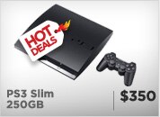 $350 PS3 Slim 250GB 