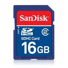 SANDISK 16 GB SDHC Flash Memory Card