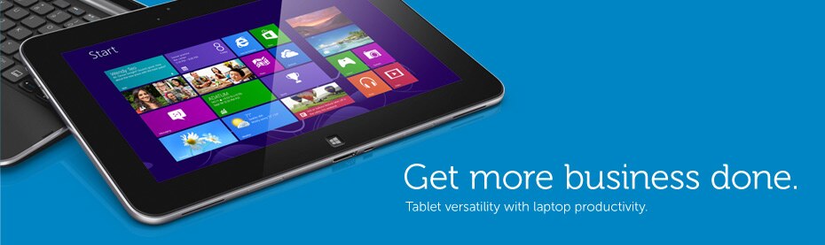 Get more business done. Tablet versatility with laptop productivity