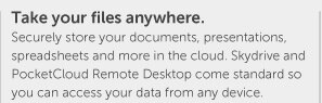 Take your files anywhere.
