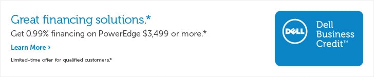 Get 0.99% financing on select PowerEdge $3499 or more.*