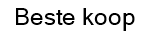 Beste koop