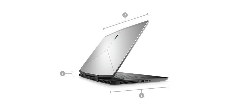 Alienware m17 Gaming Laptop-Dimensions & Weight Alienware m17 Gaming Laptop-Dimensions & Weight