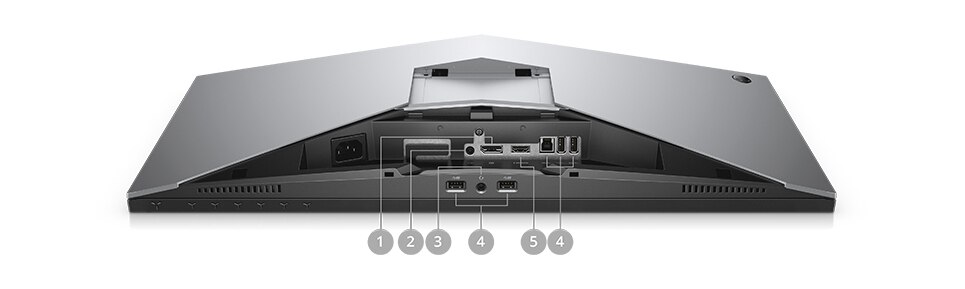 Herní monitor Alienware 25 AW2518HF – možnosti připojení Herní monitor Alienware 25 AW2518HF – možnosti připojení