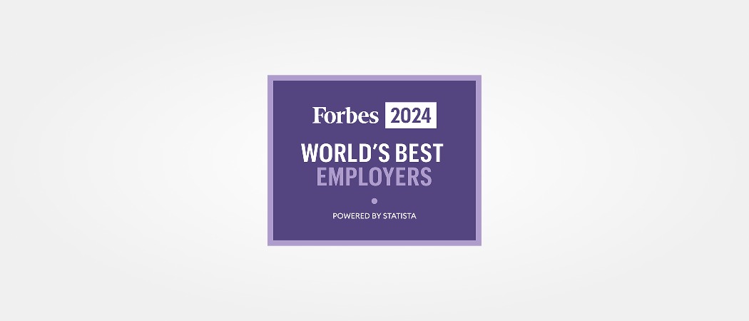 Forbes 2024 World's Best Employers badge