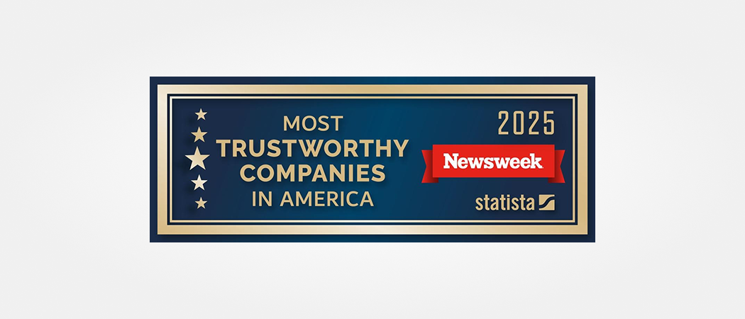 Newsweek Most Trustworthy Companies in America 2025 badge