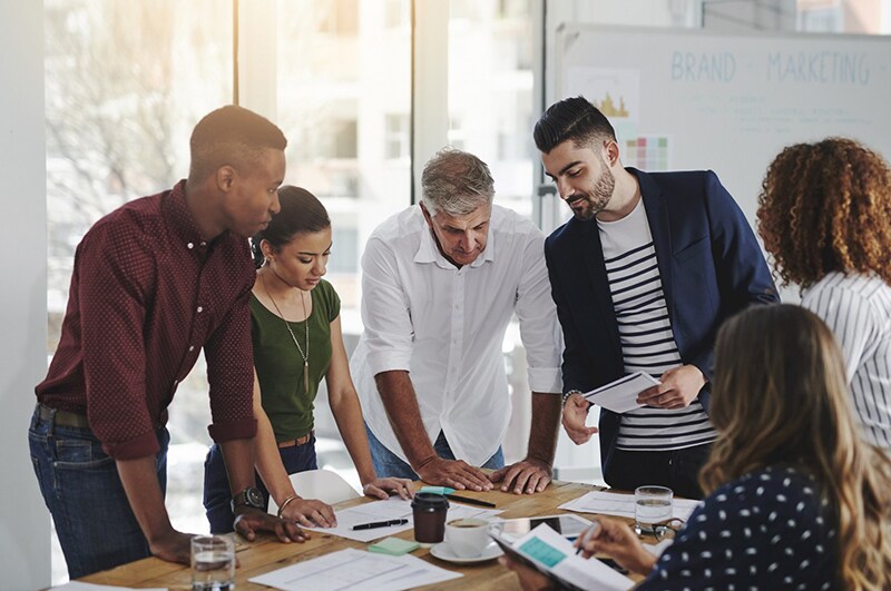 Shot of creative employees working in a modern office.