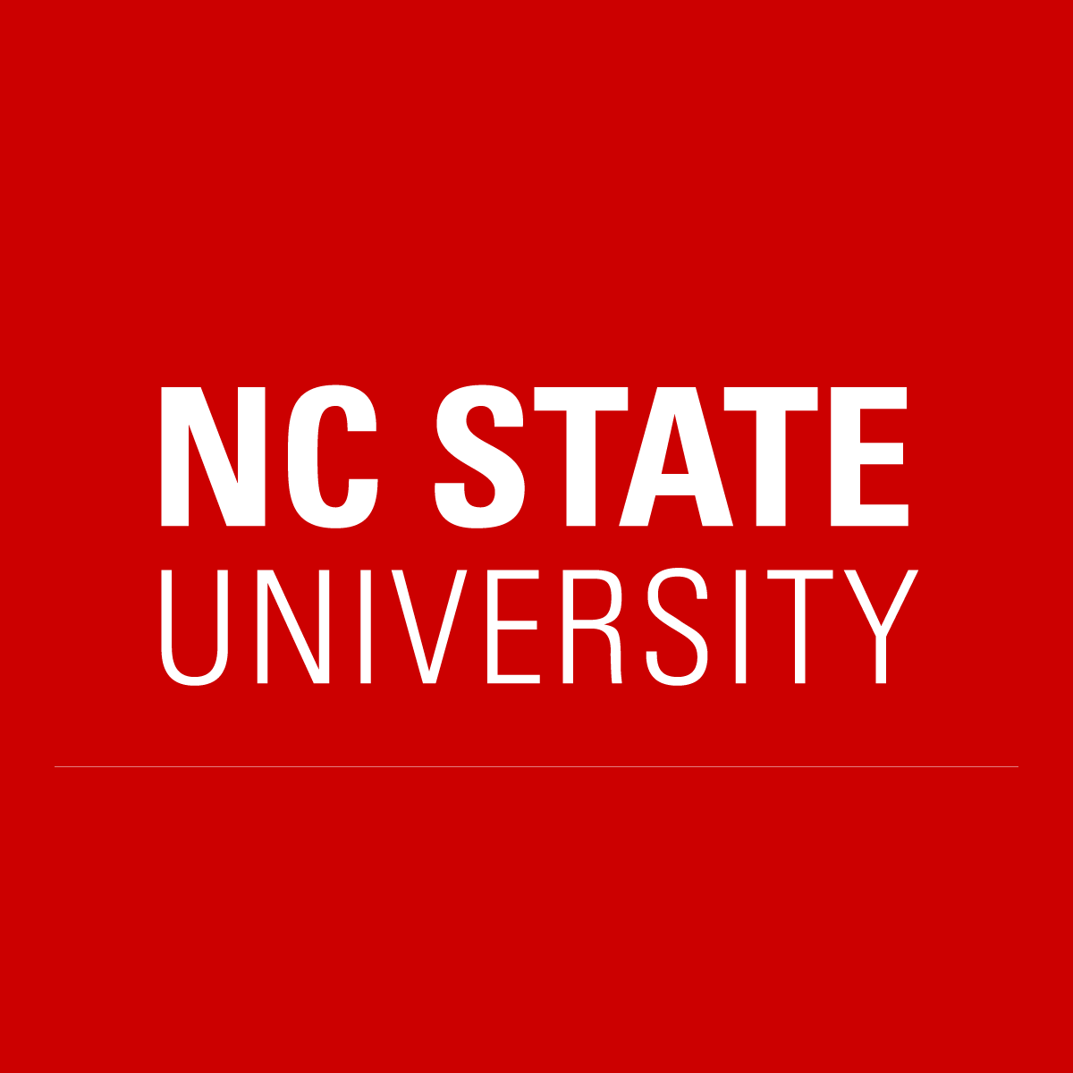 Logo van NC State University