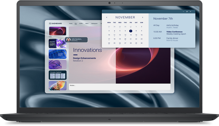 View forward-facing Dell Pro 15 Essential AMD Non-Touch Laptop