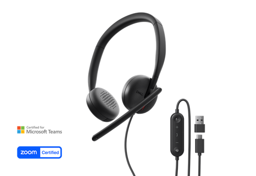 Dell Pro Wired Headset With AI-based Noise Cancellation Dell Pro Wired Headset With AI-based Noise Cancellation