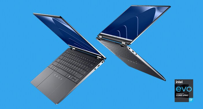 Dell laptops with Intel® vPro® logo on the right corner. 