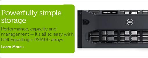 PS6100 Series, Versatile GbE iSCI SAN arrays