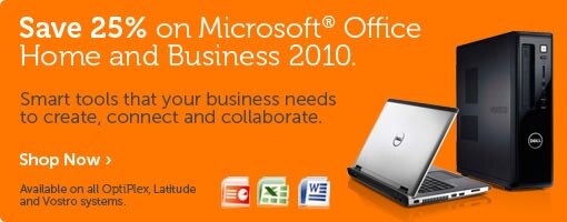 Save 25% on Microsoft Office Home and Business 2010. Shop now. Save 25% on Microsoft Office Home and Business 2010. Shop now.