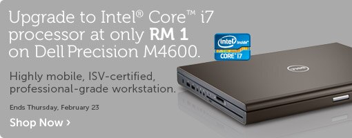 Upgrade to Intel® Core™ i7 processor at only RM 1
