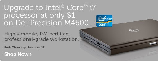 Upgrade to Intel Core i7 processor at only $1 
