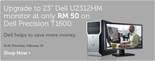 Get 23" monitor at only additional RM 50